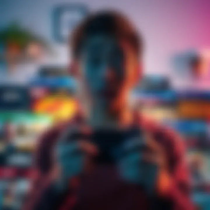 Surprised gamer with a controller A gamer looking surprised while holding a video game controller, surrounded by various game boxes, reflecting on unexpected game lengths