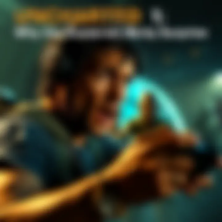 A gamer looks shocked while playing Uncharted 1 as zombie-like creatures appear on screen, creating a tense atmosphere