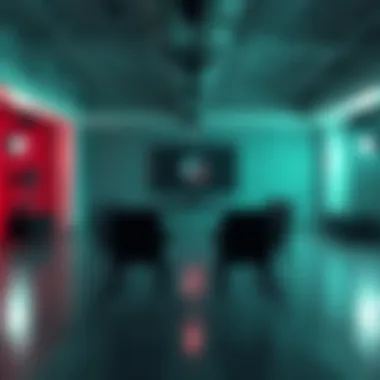 An empty workspace with VR equipment and chairs, symbolizing the layoffs at Survios studio.