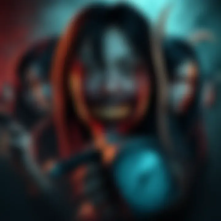 Collage of iconic female characters from survival horror games