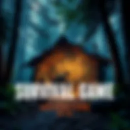 A player builds a shelter in a dense forest with tools and resources around them