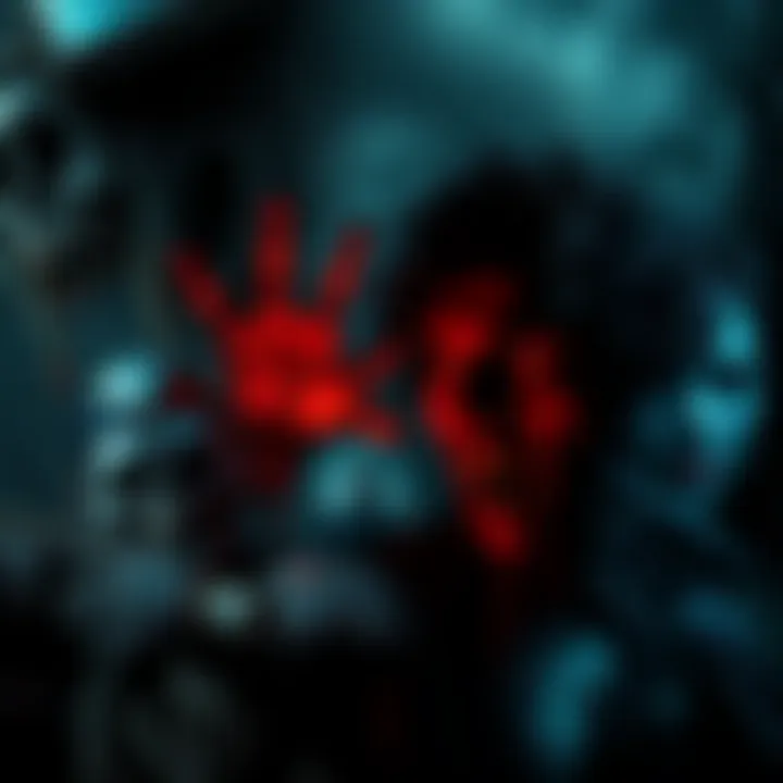 A collage of characters from popular survival horror games like Resident Evil and Silent Hill, showcasing their intense expressions and eerie settings.