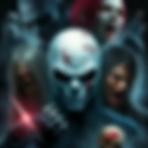 A collage of iconic characters from Resident Evil 2 and Resident Evil 4 VR, showcasing their eerie appearances and environments from the games.