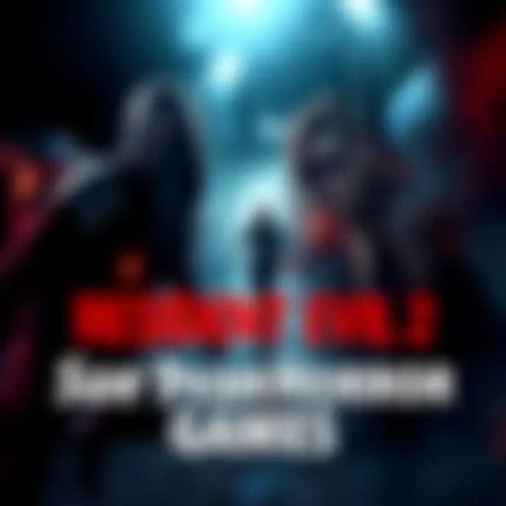 Survival Horror Games A collection of survival horror game covers showing action and suspense elements