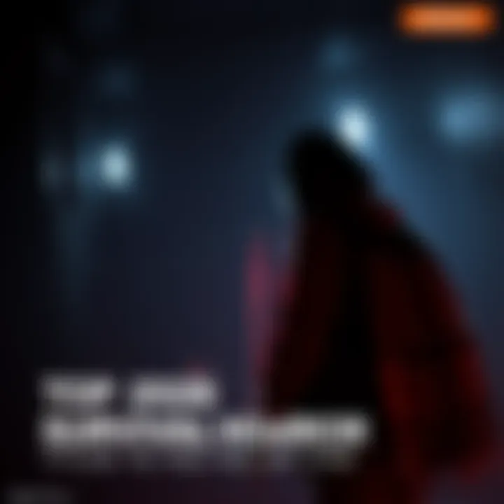 A dark and atmospheric scene showcasing a game character in a haunting environment, hinting at the thrills of upcoming survival horror games in 2026.