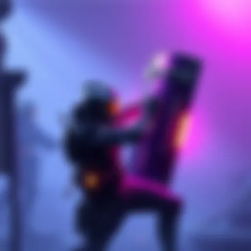 Surviving in Cryo Gameplay A player character battles against a purple shield in Cryo gameplay, showcasing tactics to overcome obstacles.