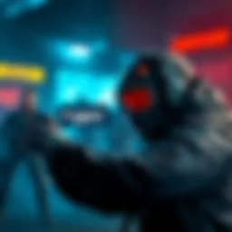 A gaming scene where a survivor types 'ggez' in the endgame chat, provoking the killer, showcasing competition.