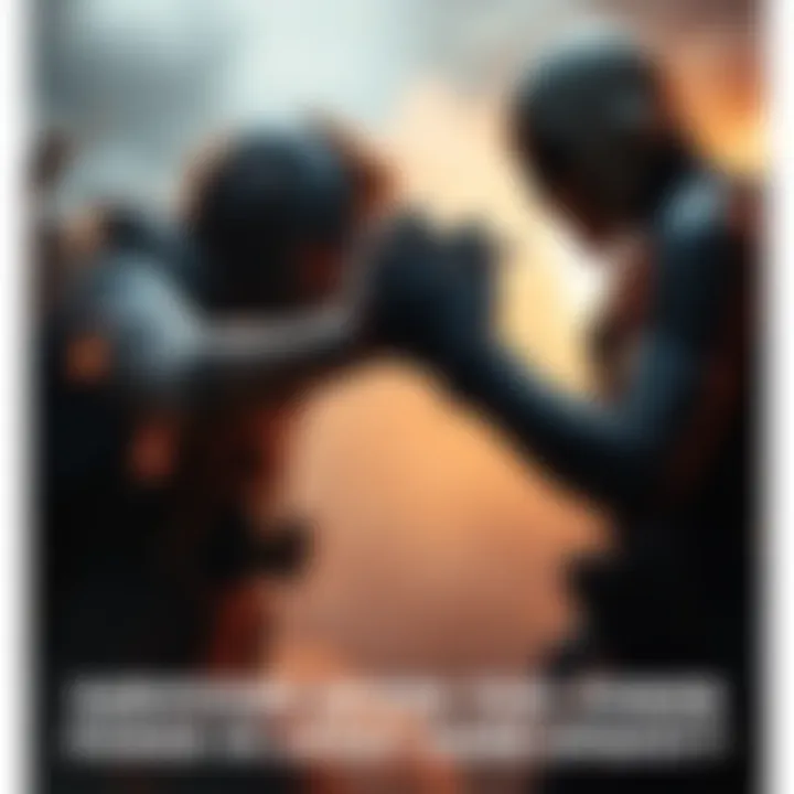 A survivor character in a video game blocking an attack while a killer character looks on, showing tension between them.