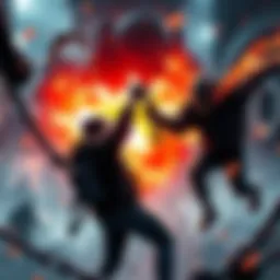 A Survivor character hooks an opponent in a chaotic gameplay scene while dealing with pathing issues