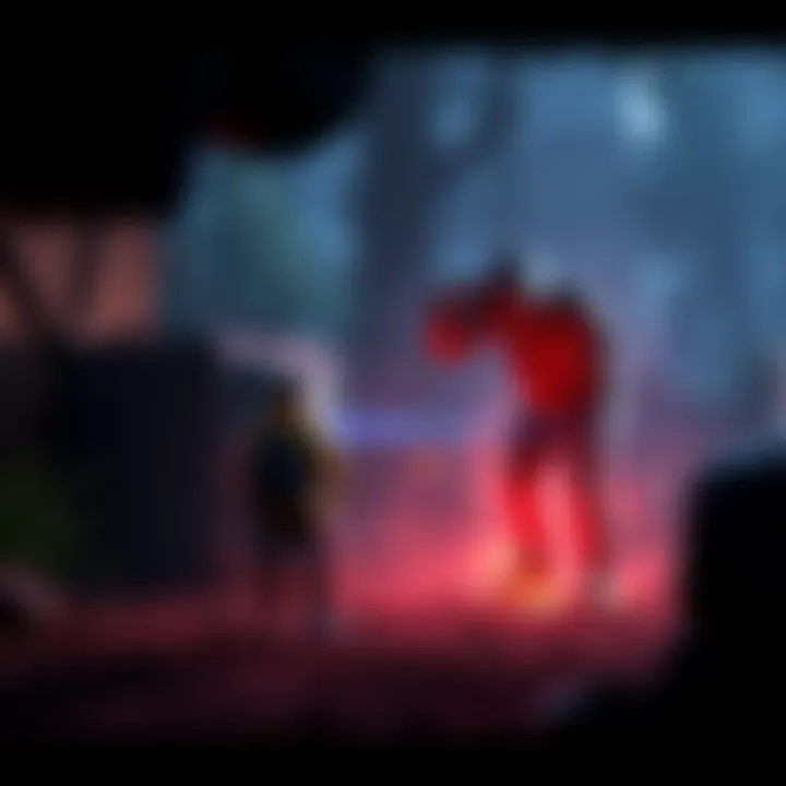 A player character stands by a generator, inviting an attack from the killer in a video game setting