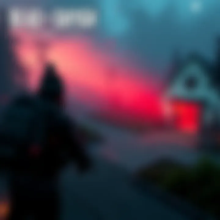 A gameplay scene showing a survivor in Dead by Daylight activating the Window of Opportunity perk, revealing nearby totems and exit gates.