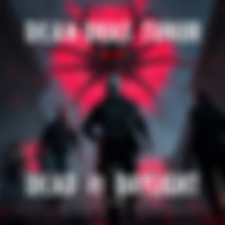 A group of survivors working together to evade the killer Vecna in a spooky setting