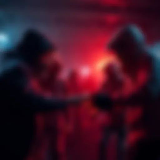 Survivors cooperating in a game Survivors drop blood cans for killers in a game to maximize points during an event