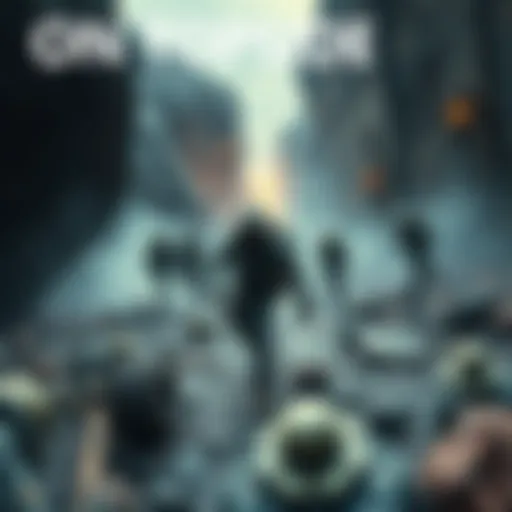 Survivors in a Harsh Environment People navigating through a dangerous landscape filled with obstacles and threats, showcasing the struggle for survival in Topside.