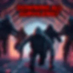 A group of four game survivors being pursued by a character, illustrating the debate on downing strategies.