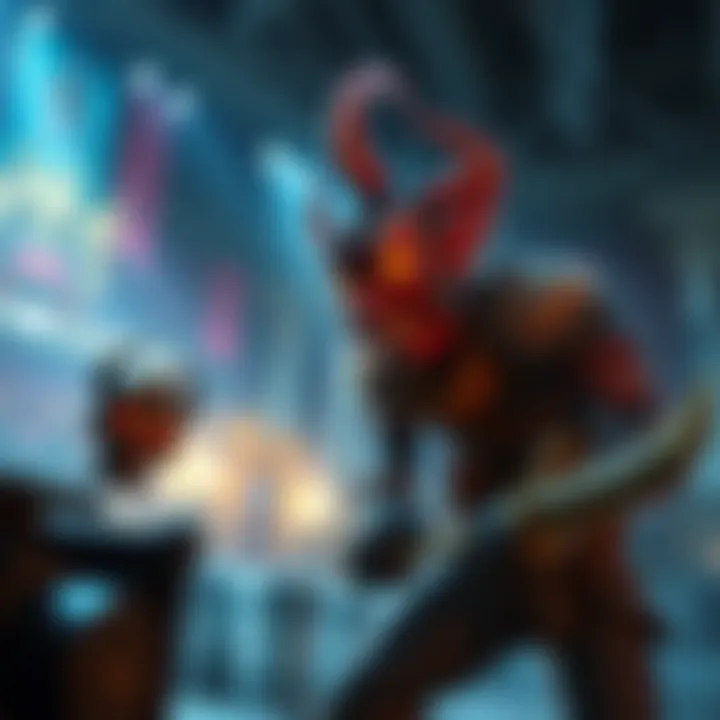 A character named Sven stacking creep camps in a gaming arena, preparing for battle.