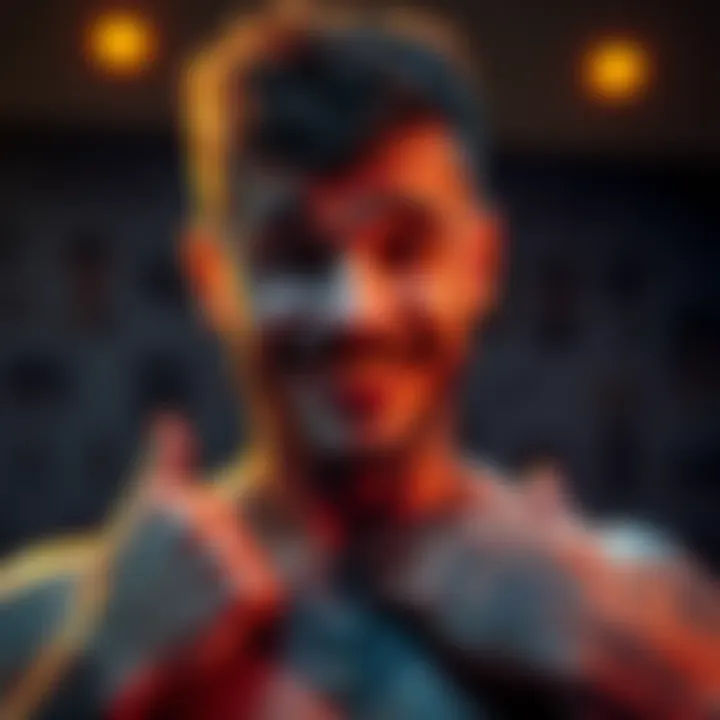 Sweezy displaying his tattoos with a confident smile, showcasing the changes in his appearance over time