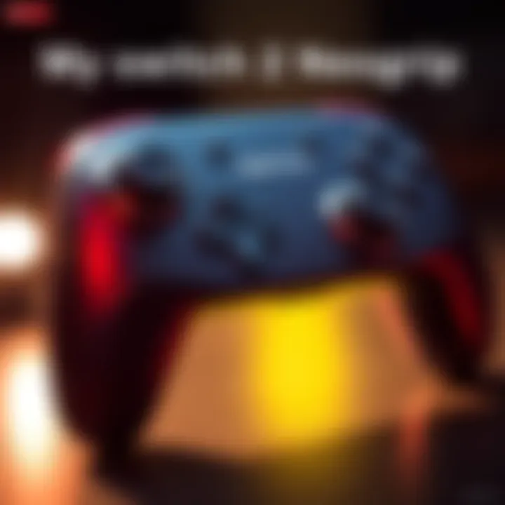 A close-up view of the Switch 2 Neogrip controller showcasing its sleek design and features.