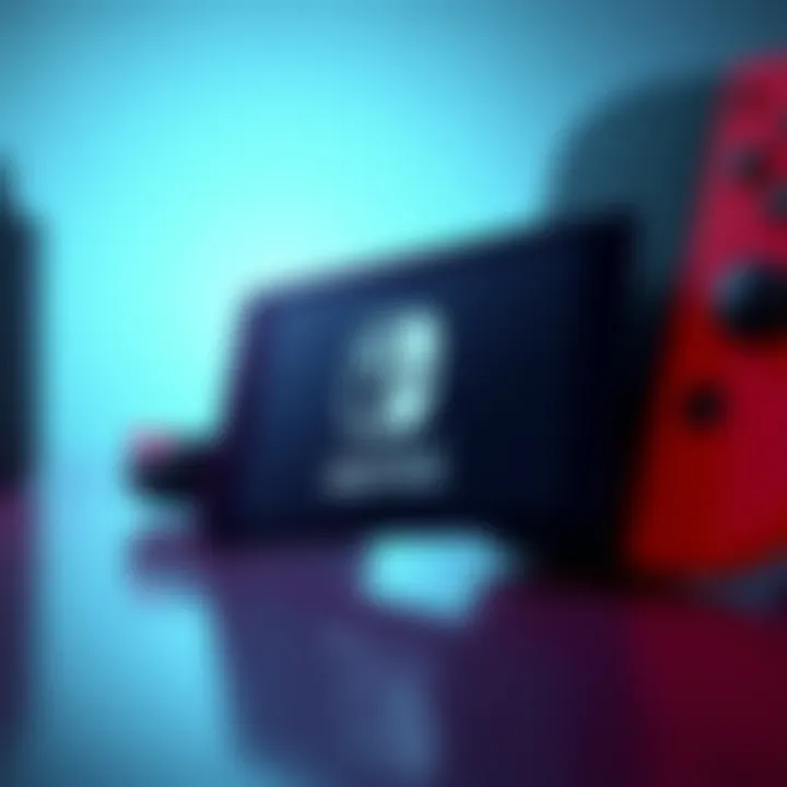 A close-up of the game key card for Switch 2, featuring its sleek design and logo next to a gaming console.