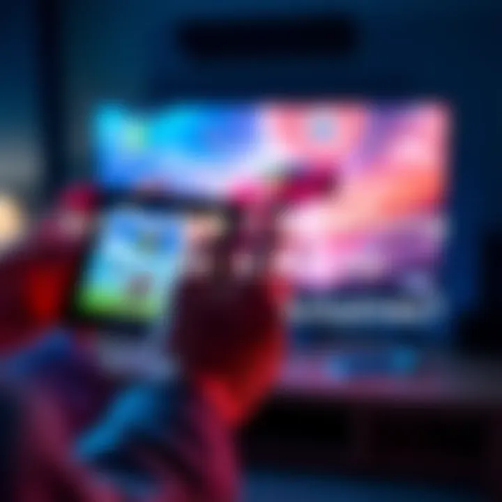 A person playing Nintendo Switch 2 with exclusive game in hand, showcasing the gaming experience
