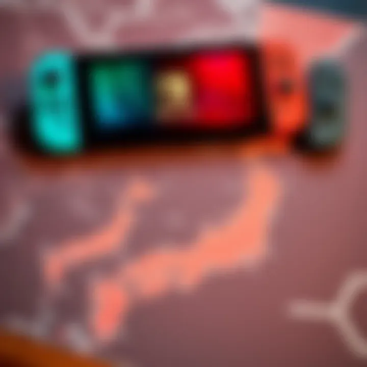 Switch 2 console with Japan map A Nintendo Switch 2 console placed on a map of Japan, highlighting potential issues for international buyers.
