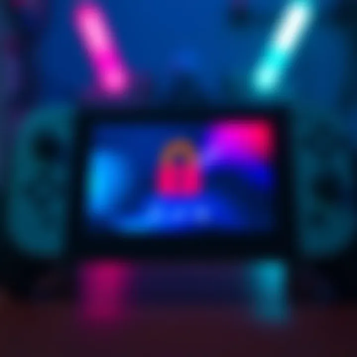A close-up of a Switch 2 controller displaying a customizable unlock PIN screen for user security.
