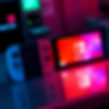 Image showing the Switch 2 display alongside the Switch OLED, highlighting the differences in screen quality and brightness
