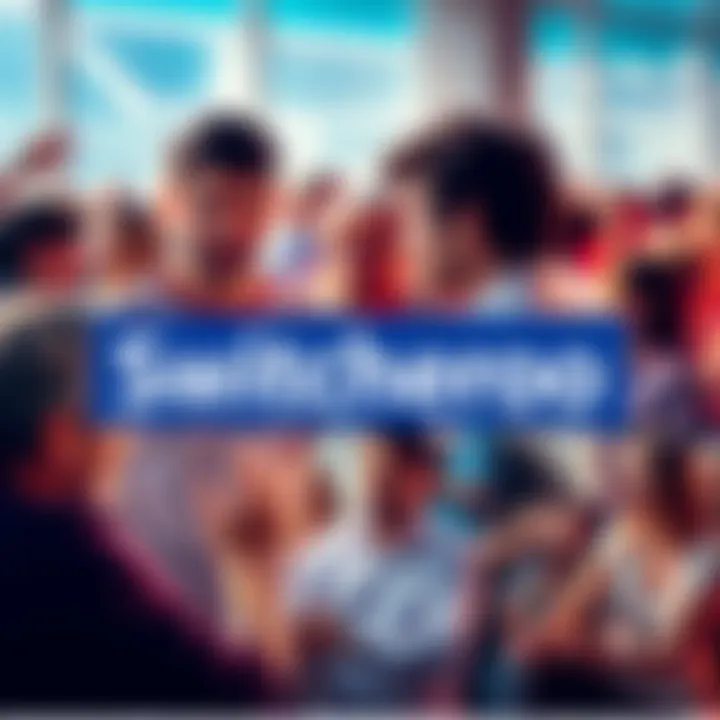 A collage showing recent changes in the Switcheroo concept, featuring various people discussing and sharing thoughts.