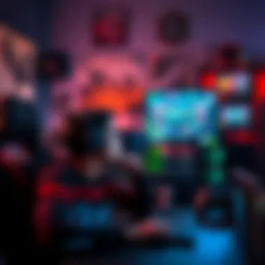 A gamer contemplating switching graphics cards from AMD to Nvidia with a computer setup in the background