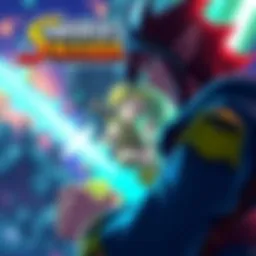 A player engaged in Sword of Mana on the Game Boy Advance, showing vibrant graphics and action scenes.