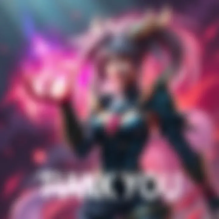 Sylrae expressing gratitude with art for the Overhaul New World Project supporters