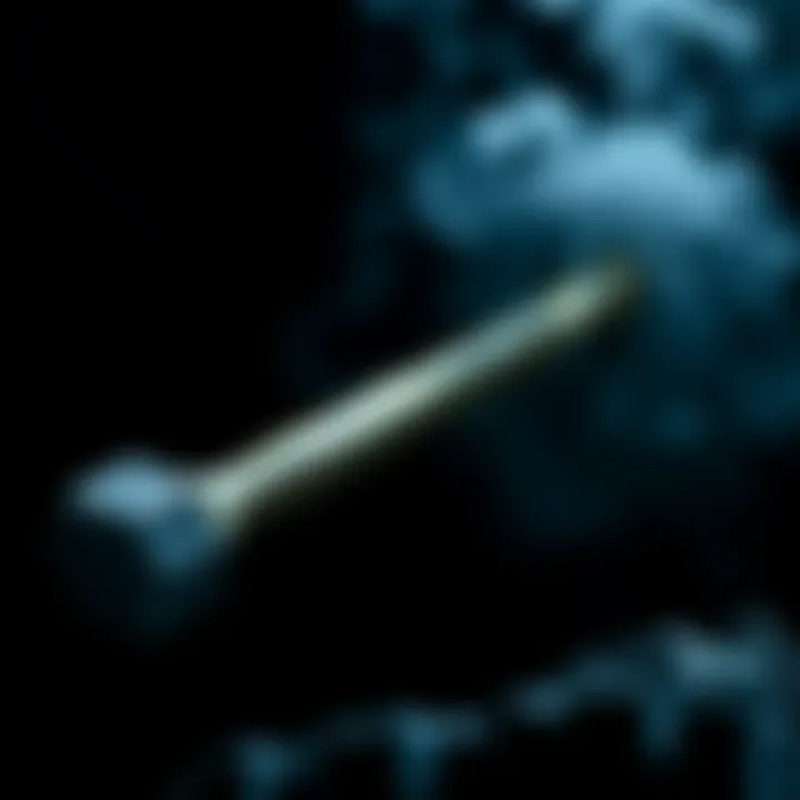 A heavy hammer symbolizing pain and struggle, set against a dark background, representing its impact on society.