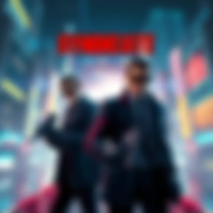 Cover art of the classic game Syndicate featuring futuristic agents in a cyberpunk city