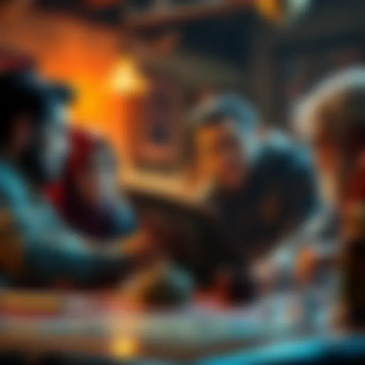 A tabletop game scene showing a DM and players discussing rules, with one player looking frustrated while holding a rulebook, illustrating the tension between rules as written and flexible gameplay.