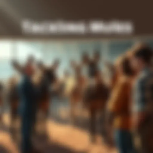 People discussing strategies to handle mules in a group setting, sharing techniques and experiences.