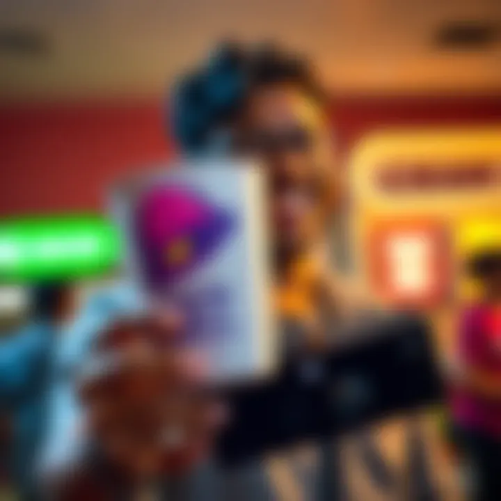 A person holding a Taco Bell cup and an Xbox Series X console with a big smile, celebrating their win.