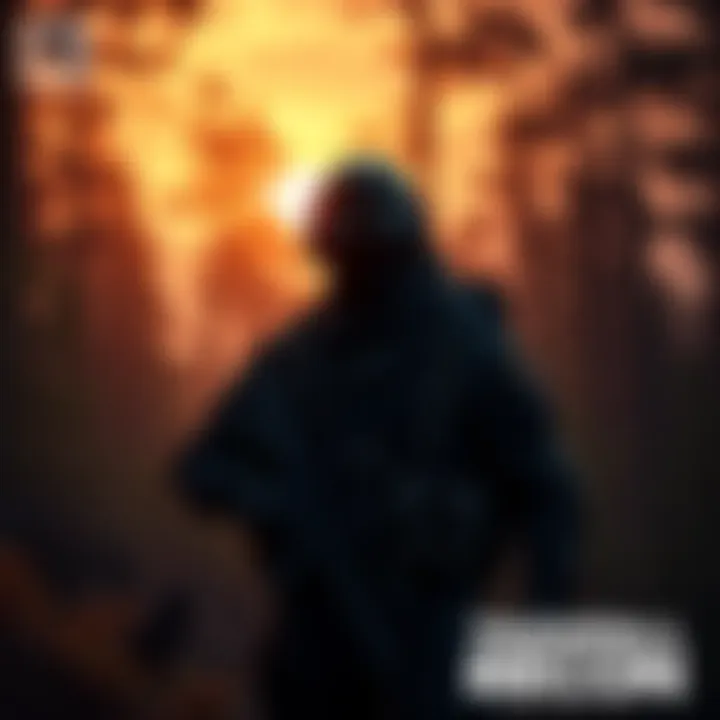 A soldier in tactical gear stands in a forest, looking determined with a sunset in the background, symbolizing a farewell to tactical shooters.