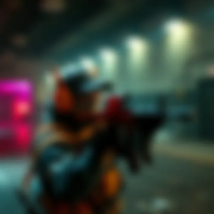 Tactical Shooter Gameplay A player strategizes in a tactical shooter roguelite game, focusing on extraction and making deliberate choices.