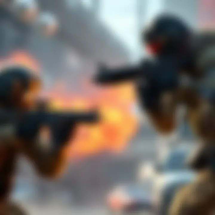 Players engage in a tactical shooter game featuring realistic gun mechanics and no class systems.