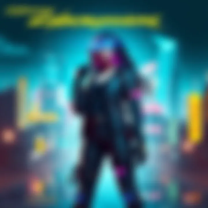 Talia Yang, a new character in Cyberpunk Edgerunners 2, standing confidently with vibrant cybernetic enhancements, set in a futuristic cityscape