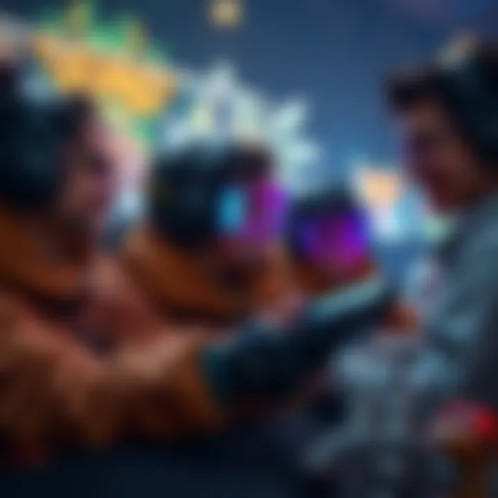 Tank Strategy in Ranked Gaming A player debating tank strategy with friends, showing focus on character choices and teamwork in a game setting.