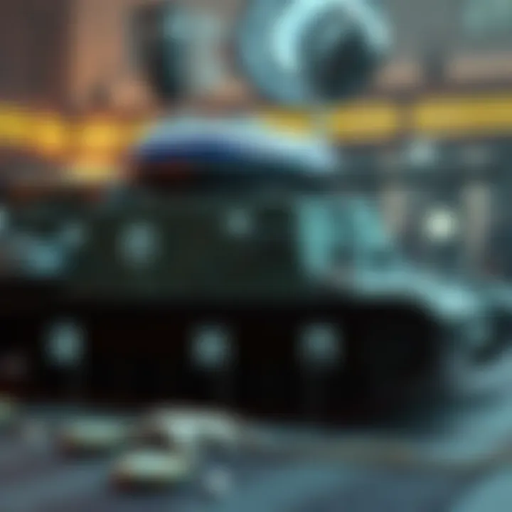 A graphic showing a tank with clear labels explaining its behaviors and characteristics, contrasted with a figure representing Hugh Cork, illustrating their differences.