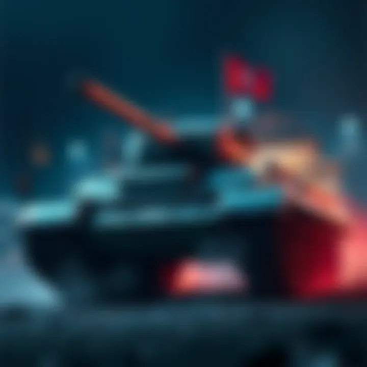 Tank character ready for battle A powerful tank character stands firm in a battle stance, preparing to counter a formidable opponent named Mauga.