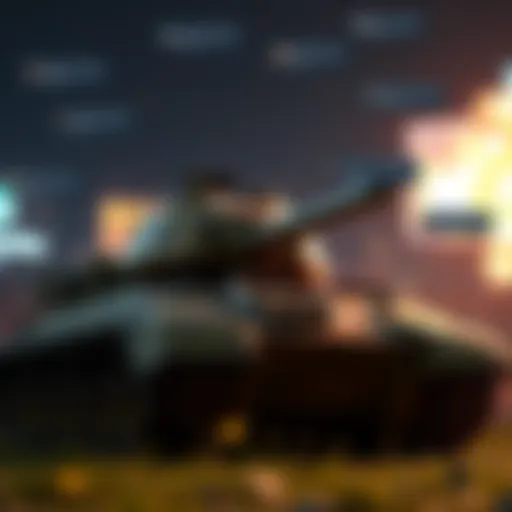 A tank character in a game, surrounded by chat messages showing criticism from teammates and opponents, expressing frustration and confusion.