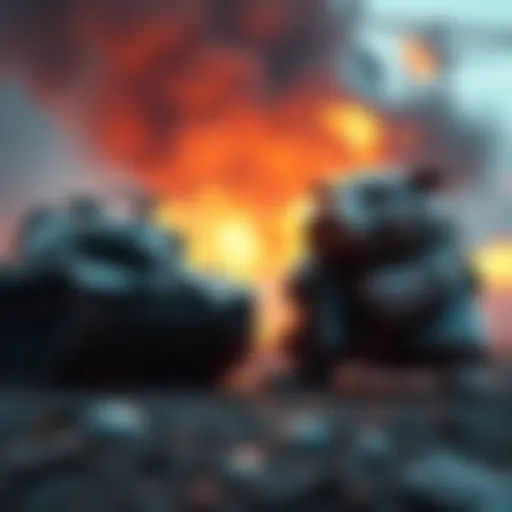 A Platinum tank player in a game confronts Hog, showcasing the intense battle against his healing and hooks.