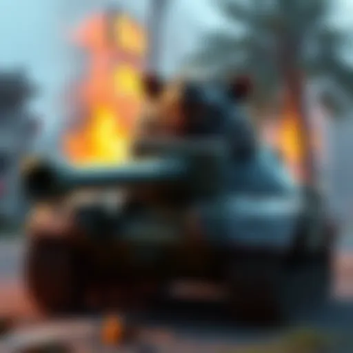 A tank player looks stressed while trying to defeat an enemy character named Roadhog in a gaming scene.