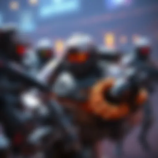 A tank player in Overwatch fighting alongside teammates, showcasing team dynamics and the pressure of the game.