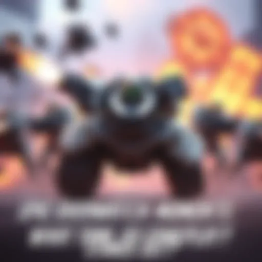 A tank character charging into battle, showcasing a powerful gameplay moment in Overwatch