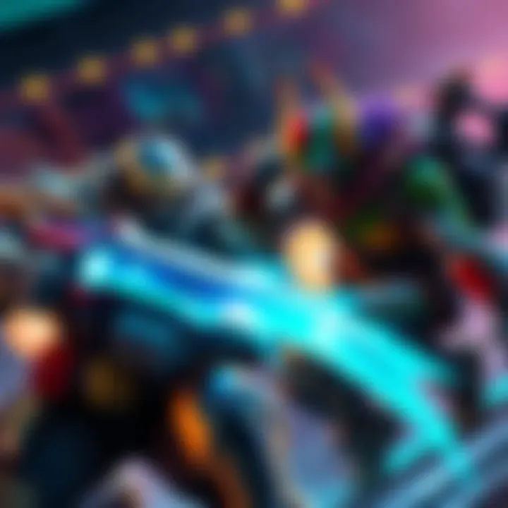 Tank and Support Characters in Gaming Two characters representing Tank and Support roles in a competitive gaming scene, showcasing their abilities and teamwork in action.