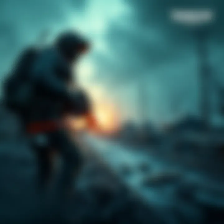 Concept art showing a soldier in tactical gear navigating a war-torn environment, reflecting the game's focus on player satisfaction.